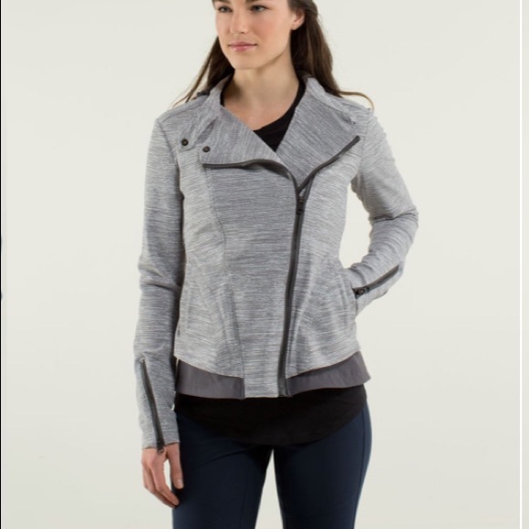 lululemon athletica Jackets & Blazers - Lululemon Bust A Move Jacket Commuter Denim Silver Spoon Slate/Soot Light size 4